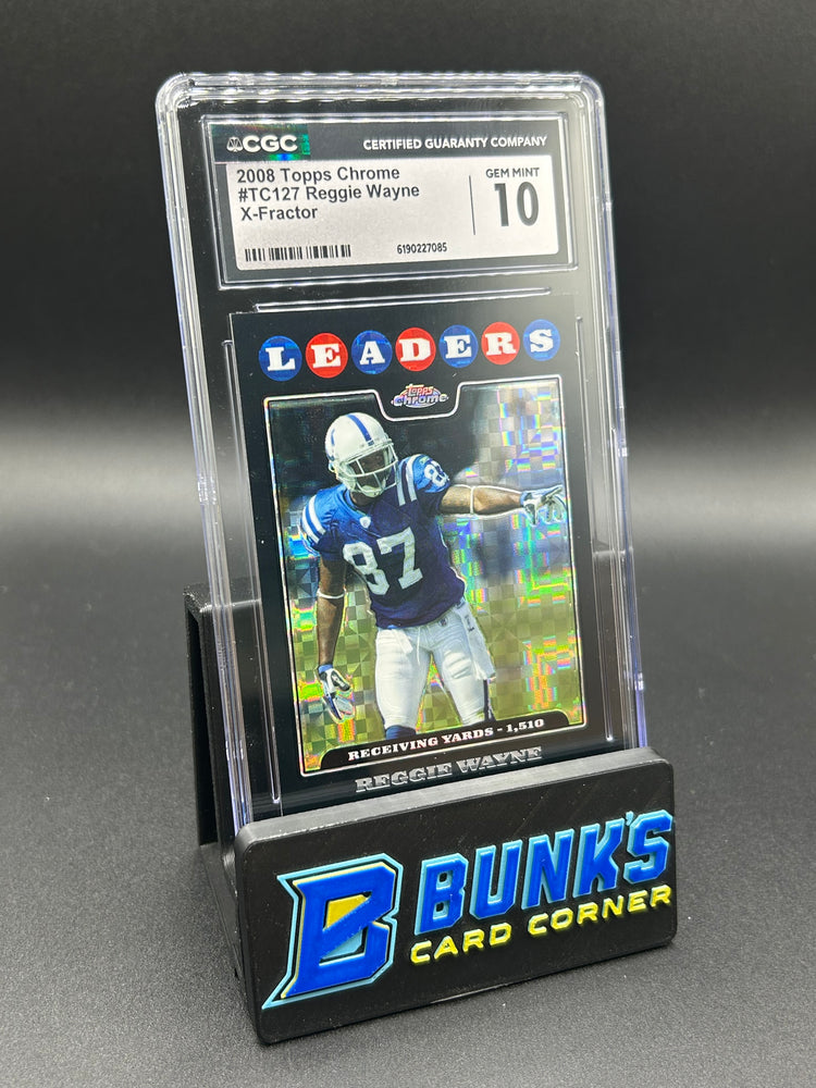 2008 Reggie Wayne Topps Chrome X-Factor CGC 10