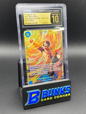 Portgas D. Ace Secret Rare OP13 CGC PRISTINE 10