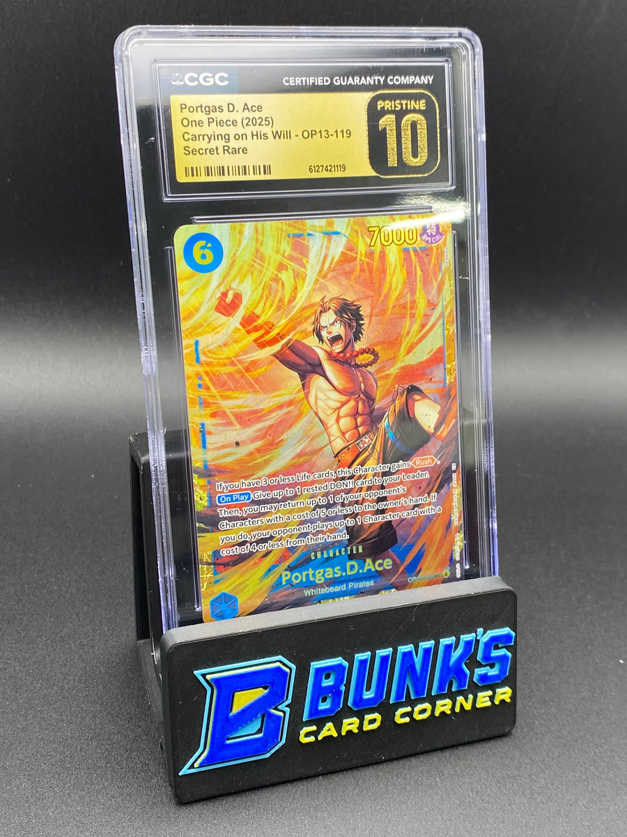 Portgas D. Ace Secret Rare OP13 CGC PRISTINE 10