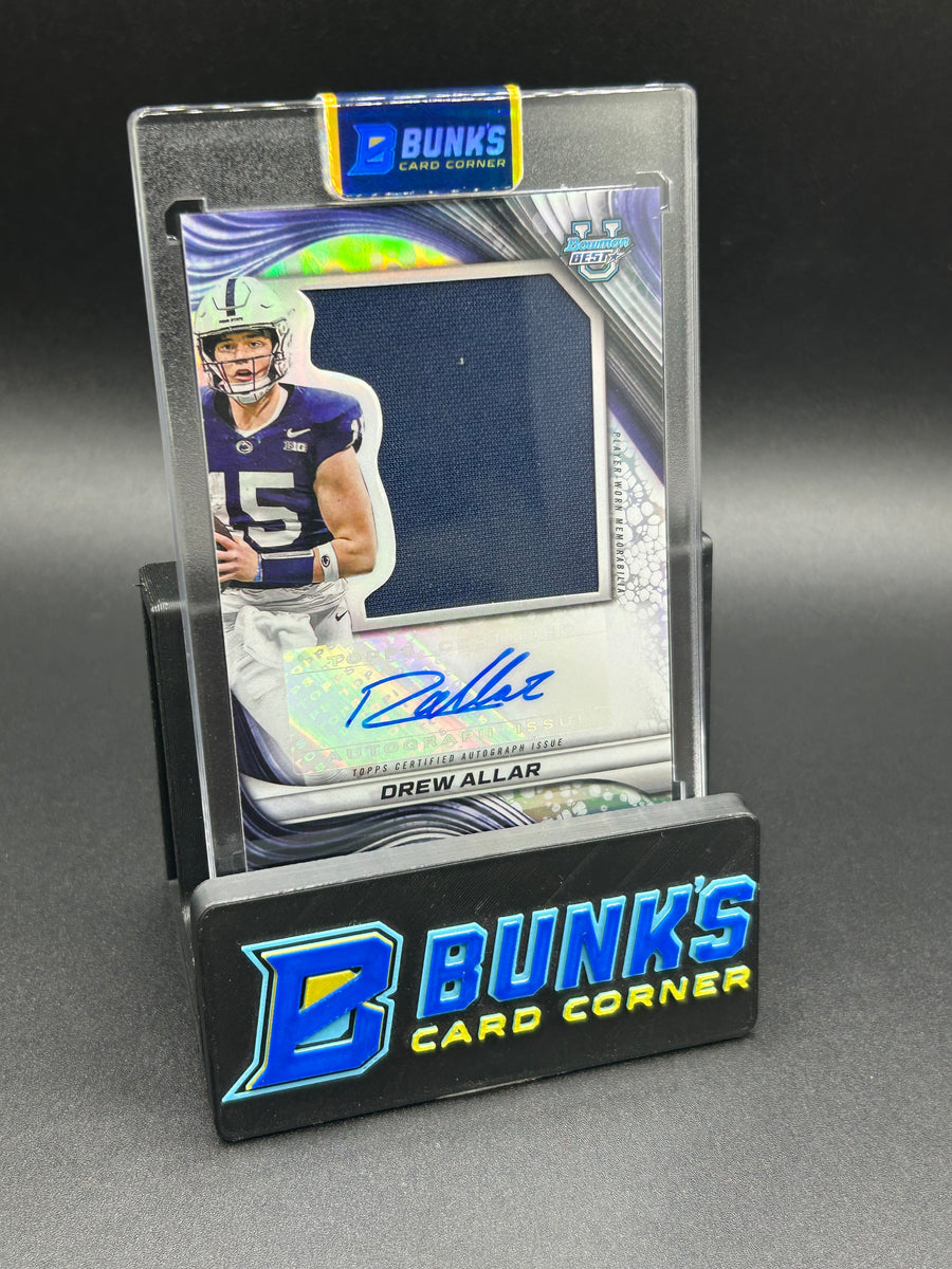 2024 Drew Allar Topps Bowman Best Worn Patch Auto