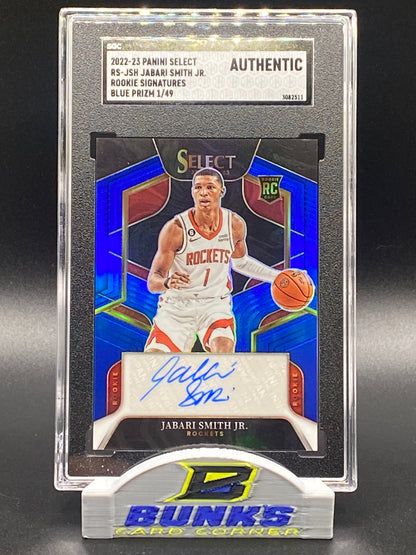 2022-23 Jabari Smith Jr. AUTOGRAPHED Rookie Card 1/49 (Box B6)