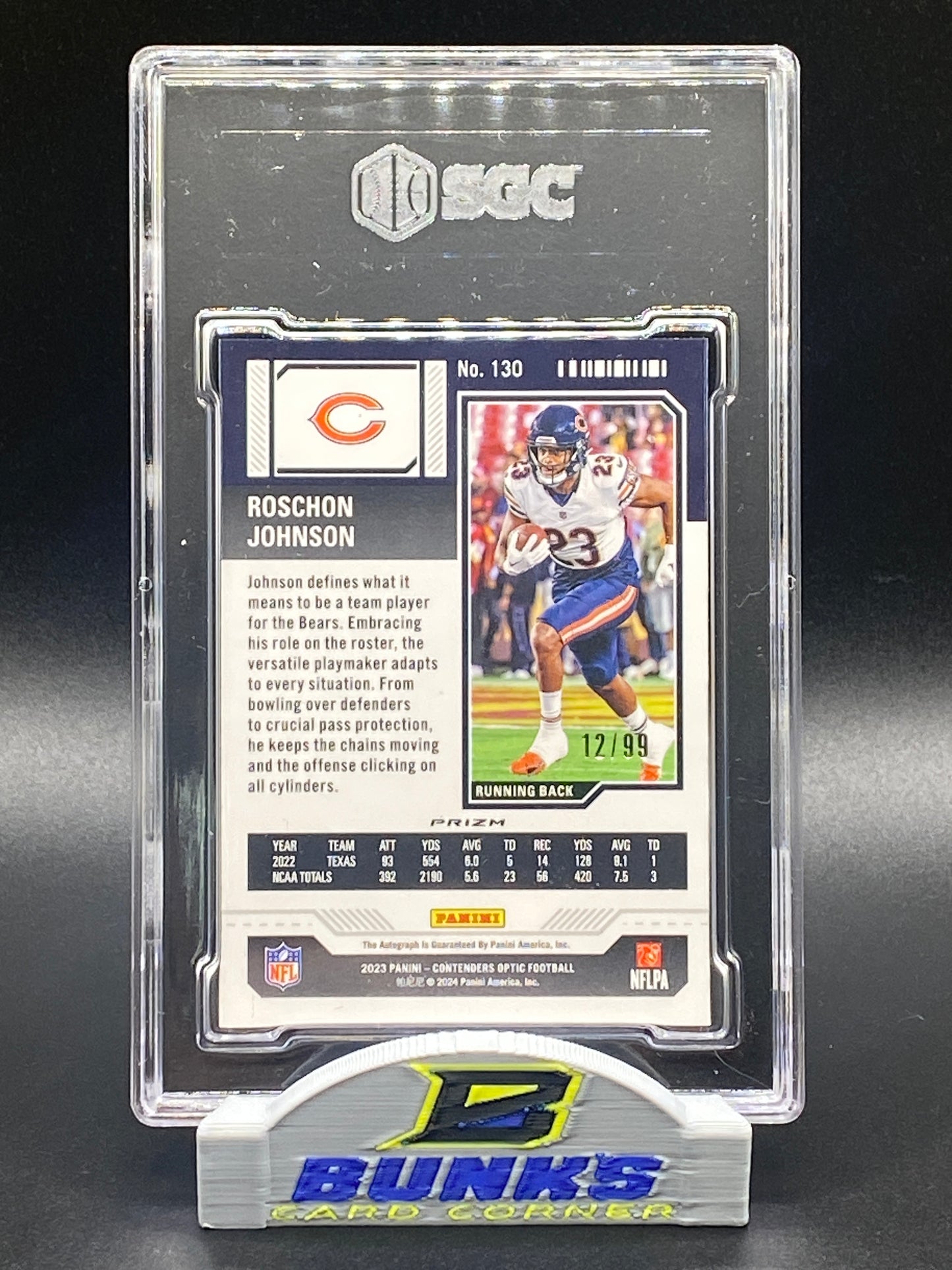 2023 Roschon Johnson AUTOGRAPHED Teal Prizm 12/99 (Box B7)