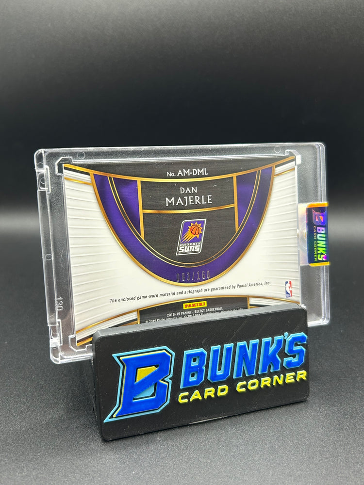 2018-19 Dan Majerle Panini Select Game Worn Patch Auto 83/160