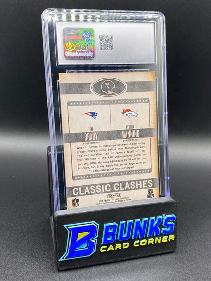 2016 Tom Brady & Peyton Manning Classic Clashes CGC 10 HOF