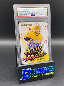 2023 Egor Afanasyev Highly Anticipated Auto PSA 10 Rc POP 1