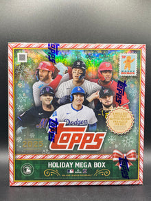2025 Topps Holiday Baseball Factory Sealed Mega Box