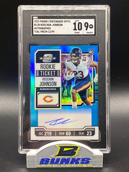 2023 Roschon Johnson AUTOGRAPHED Teal Prizm 12/99 (Box B7)