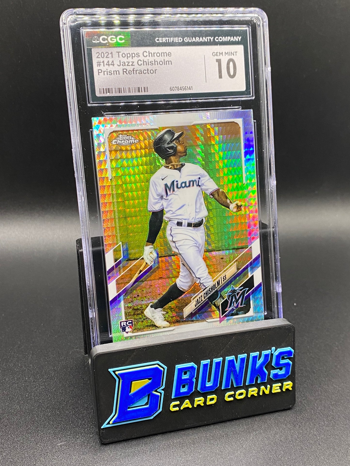 2021 Jazz Chisholm Prizm Ref. Rc CGC 10