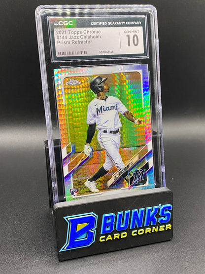 2021 Jazz Chisholm Prizm Ref. Rc CGC 10