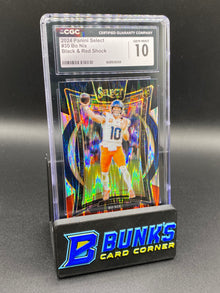 2024 Bo Nix Black & Red Shock CGC  10