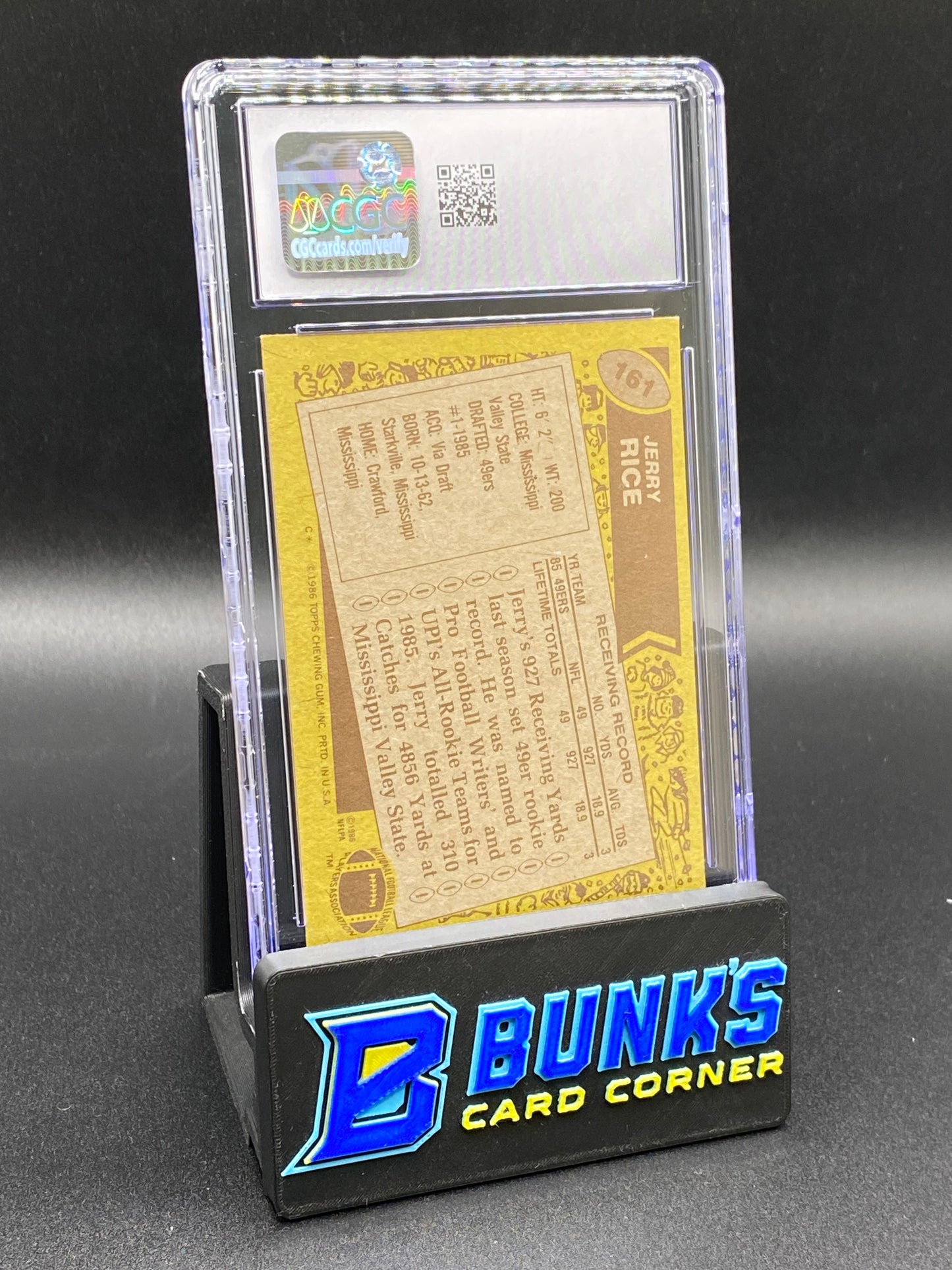 1986 Jerry Rice CGC 4.5 Rc