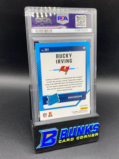 2024 Bucky Irving Optic Pink PSA 10
