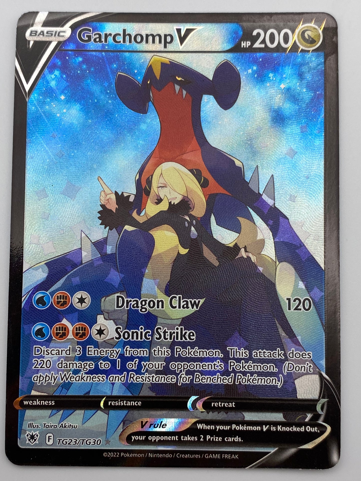 Garchomp V Trainer Gallery Silver Tempest LP