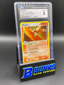 Blaziken Holo Ex Emerald CGC 8