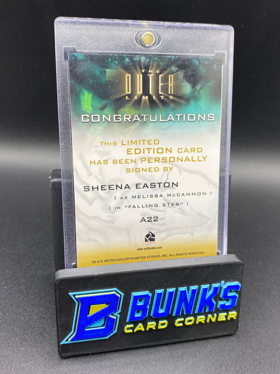 Sheena Easton Auto the Outer Limits