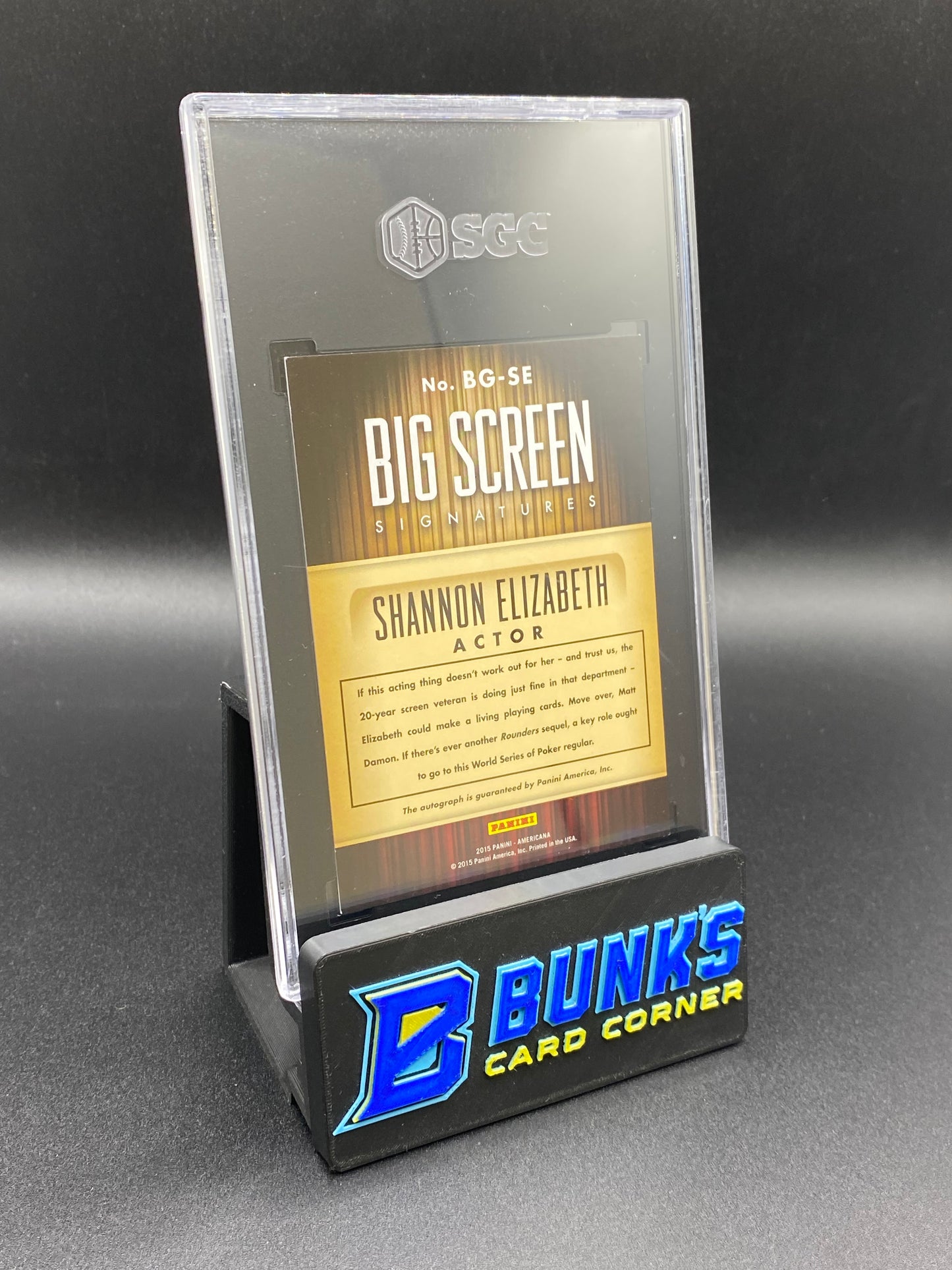 2015 Shannon Elizabeth Big Screen Sig. 39/99 SGC 8