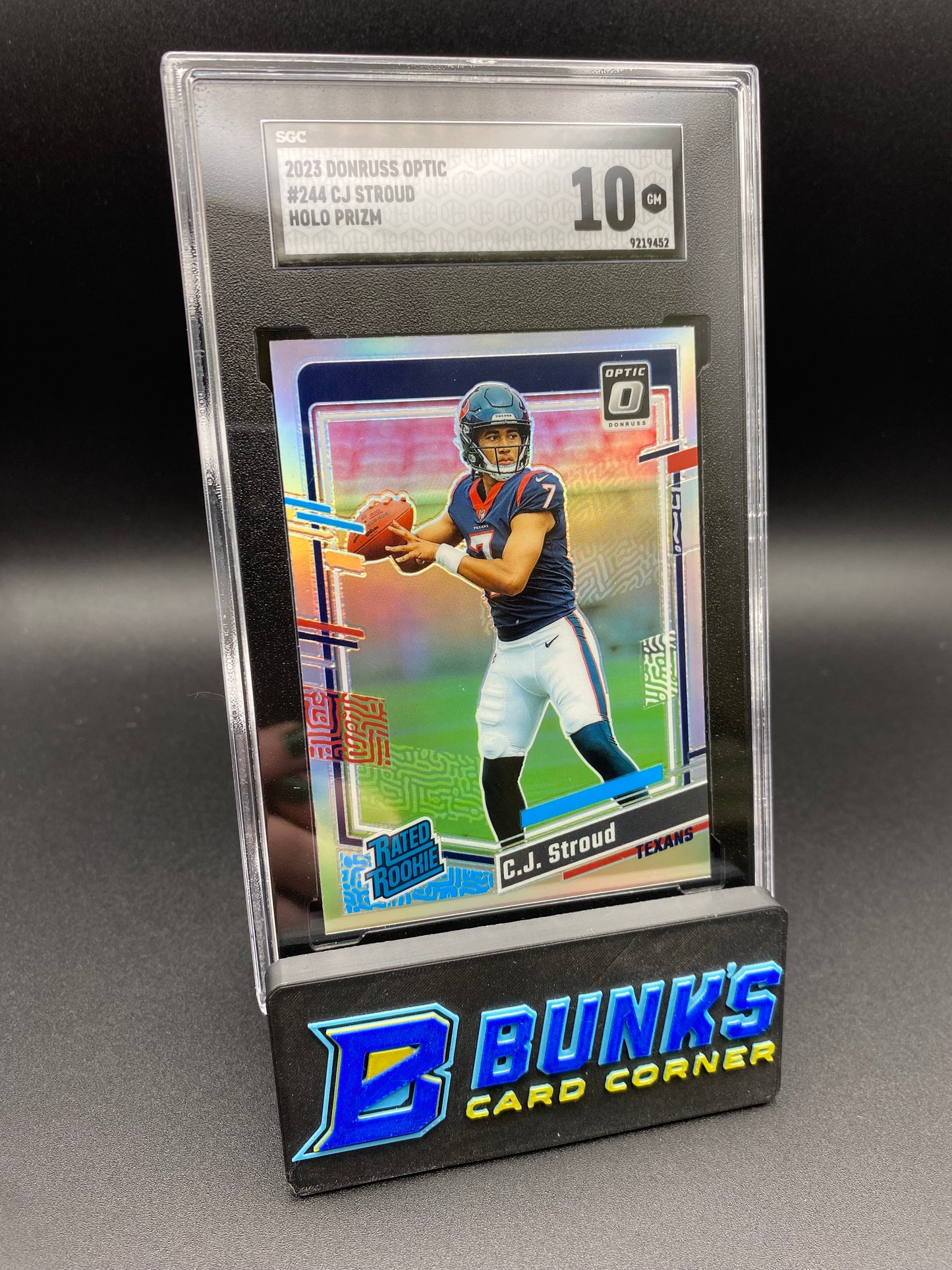 2023 CJ Stroud Holo Prizm Rc SGC 10