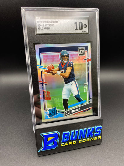 2023 CJ Stroud Holo Prizm Rc SGC 10