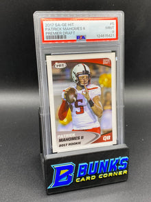 2017 Patrick MaHomes II Premier Draft PSA 9