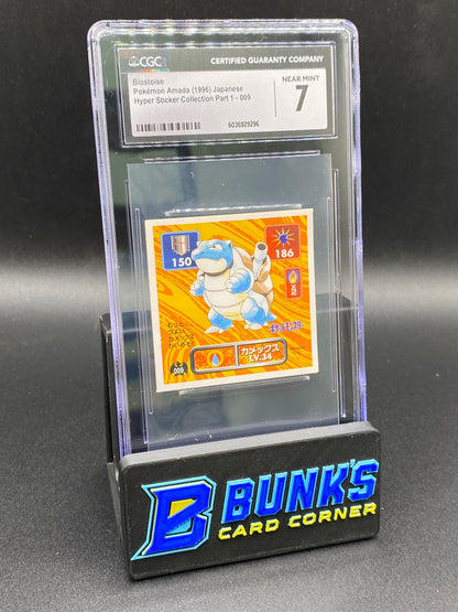 Blastoise Sticker Collection CGC 7 JAPANESE