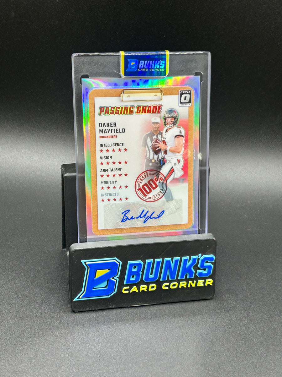 2024 Baker Mayfield Passing Grade Donruss Optic Auto 8/99