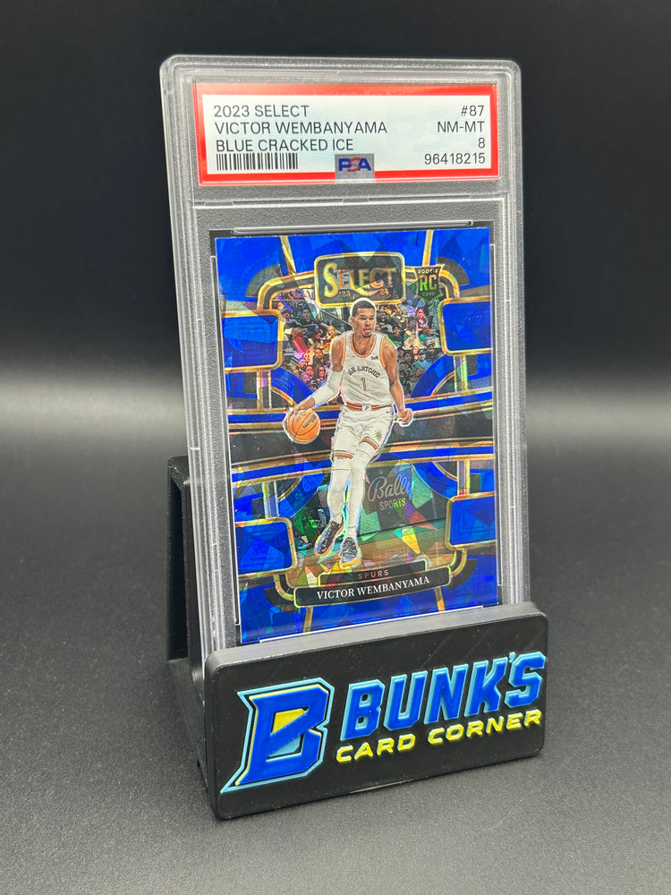 2023 Victor Wembanyama Select Blue Cracked Ice Rc PSA 8