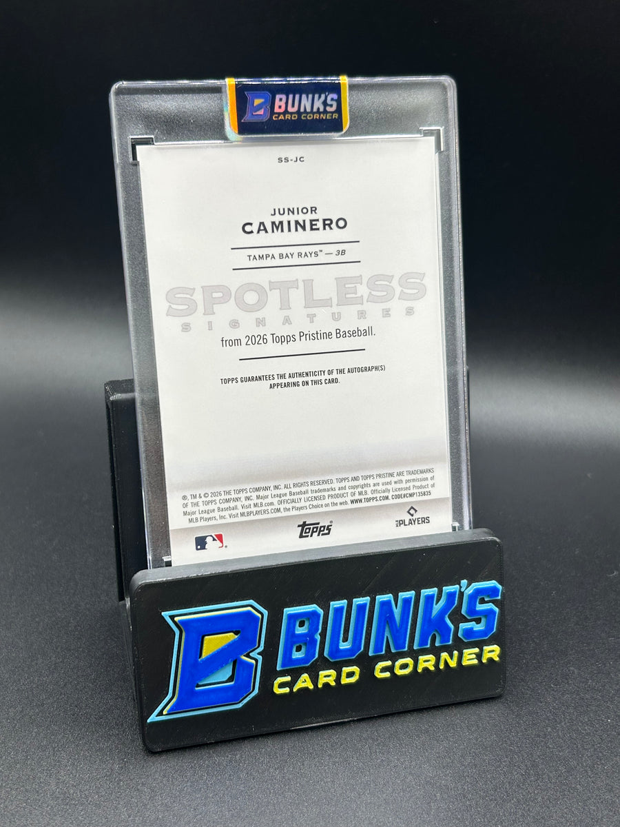 2026 Junior Caminero Topps Spotless Signatures Auto 38/75