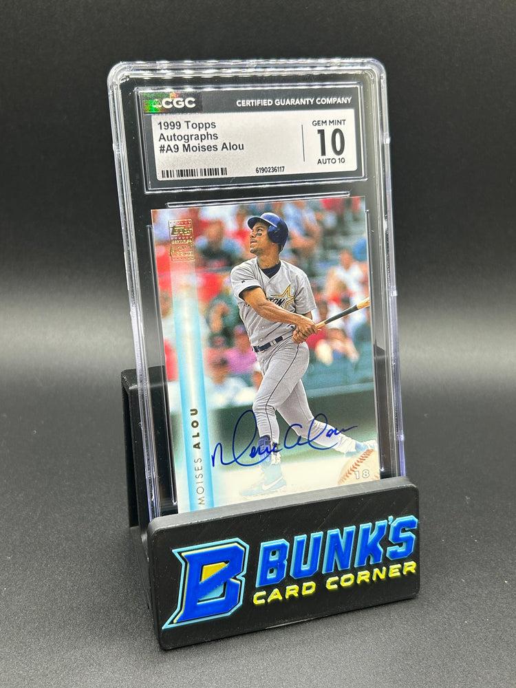 1999 Moises Alou Topps Autographs  CGC 10