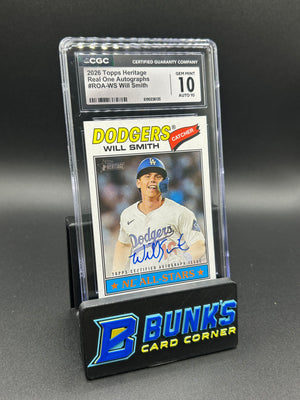 2026 Will Smith Topps Heritage On-Card Auto CGC 10/10