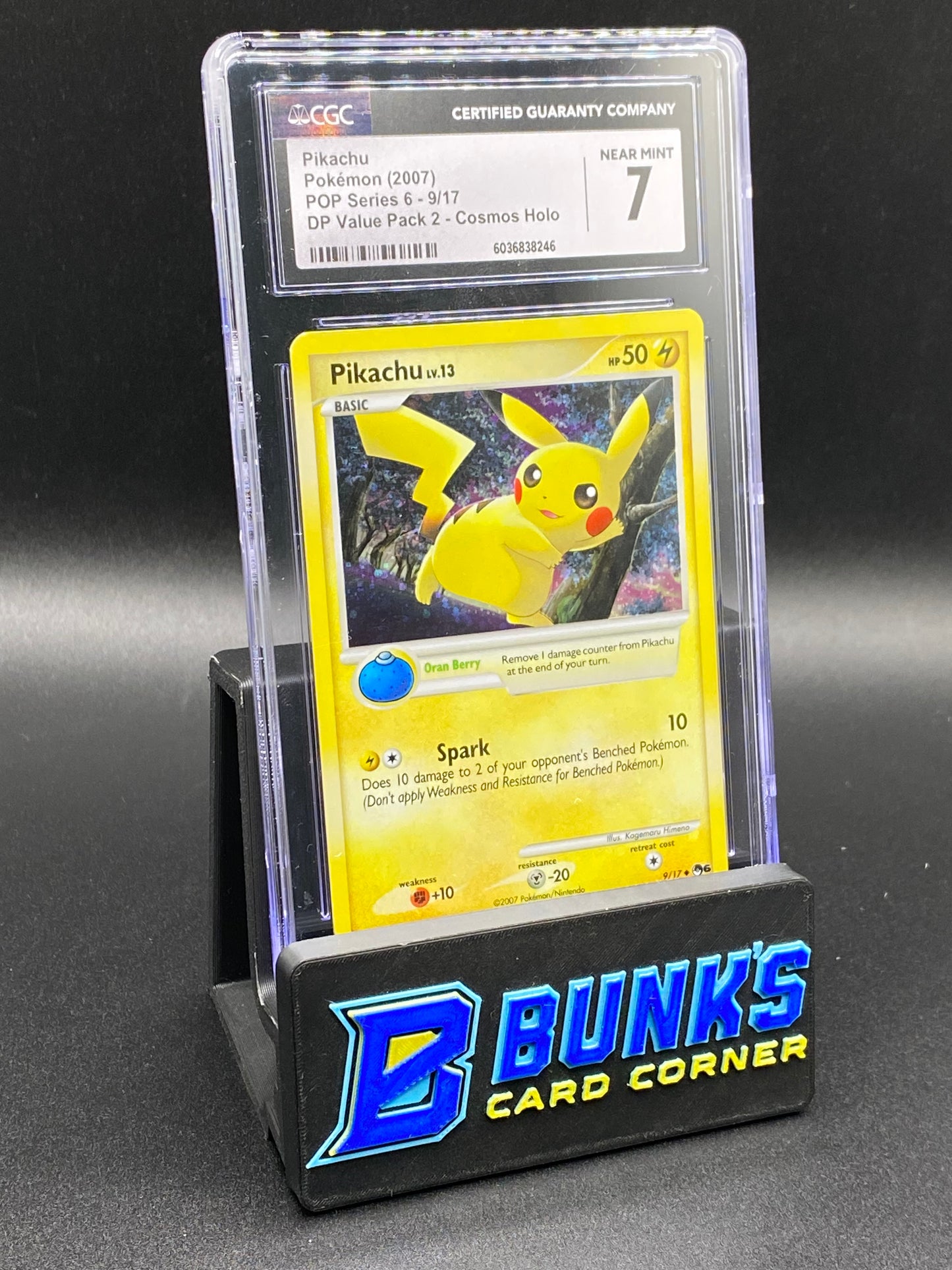 Pikachu DP Value Pack 2 Cosmos Holo CGC 7