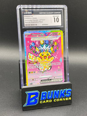 Pikachu Ex SIR Ascended Heroes CGC 10