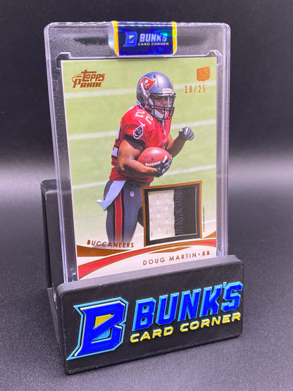 2012 Topps Prime Doug Martin 18/25 Patch Rc