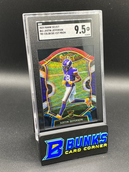 2020 Justin Jefferson RC Die-Cut Prizm SGC 9.5 (Box 31)