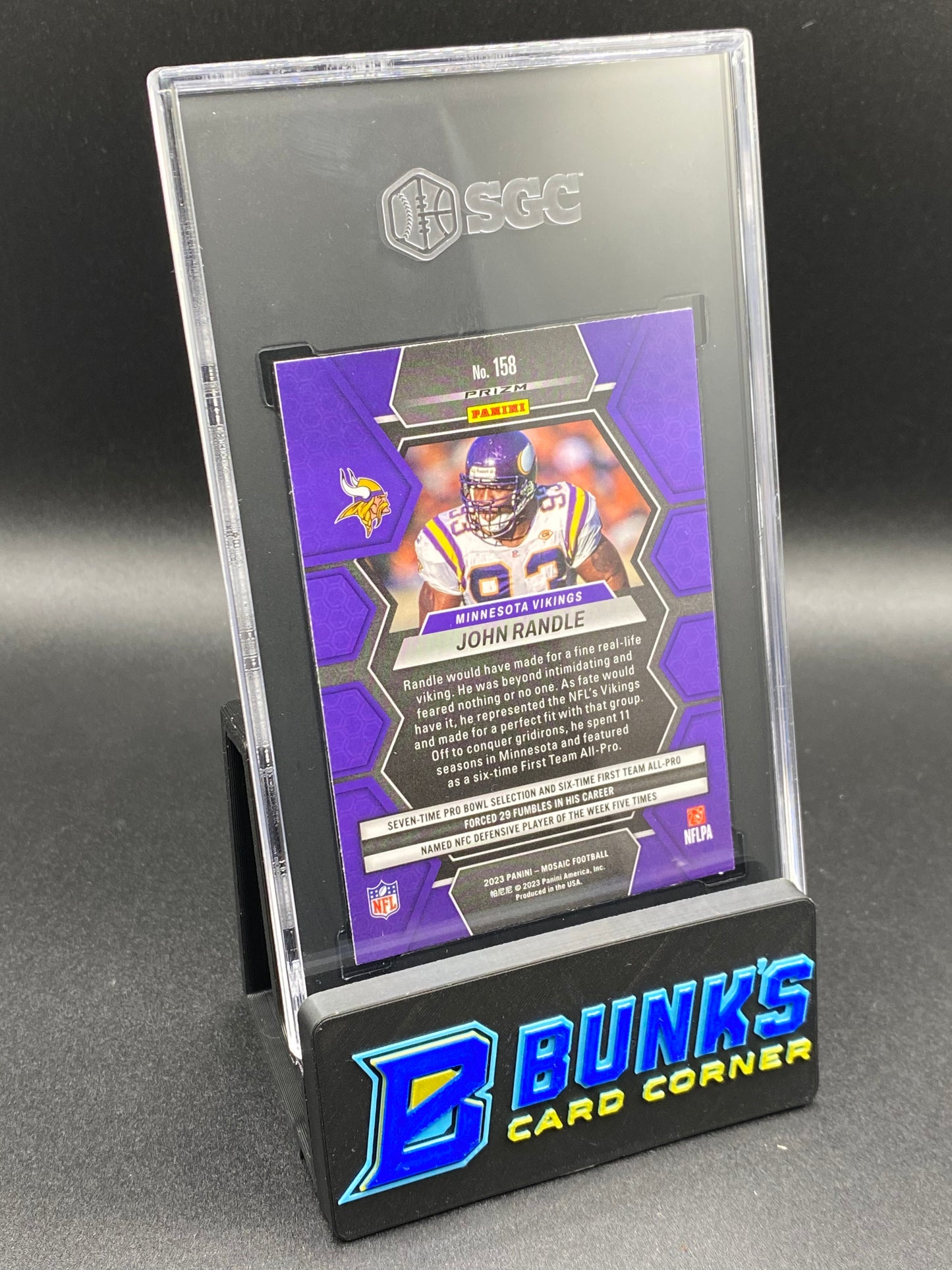 2023 John Randle Honeycomb Prizm SP SGC 10 (Box 31)