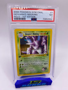 PSA 7 Giovanni’s Nidoking First Edition Gym Challenge