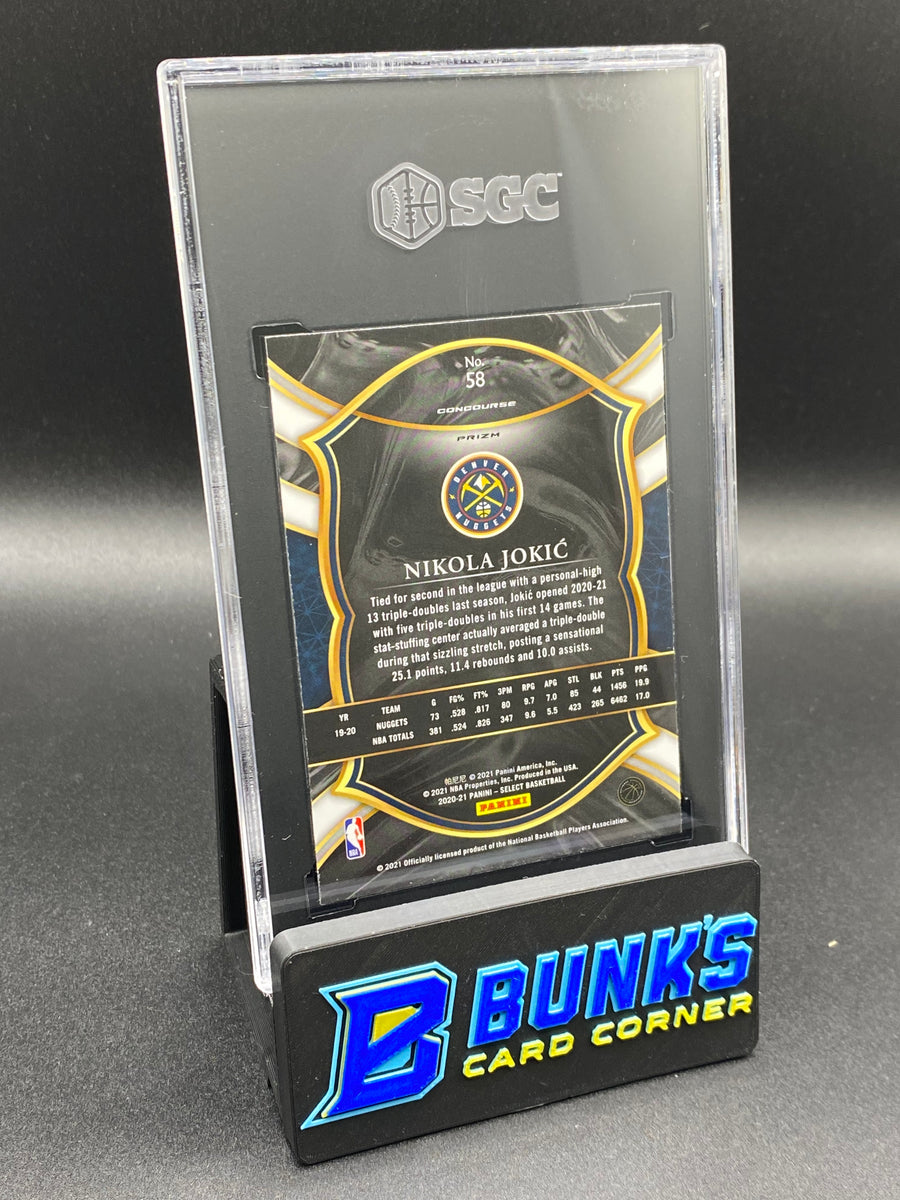 2020-21 Nikola Jokic Red/White/Orange Flash Prizm SGC 10