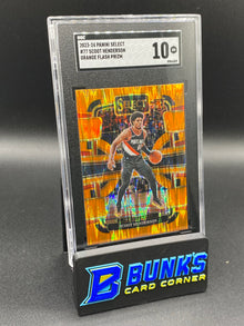 2023-24 Scoot Henderson Orange Flash Prizm RC SGC 10 (Box 32)
