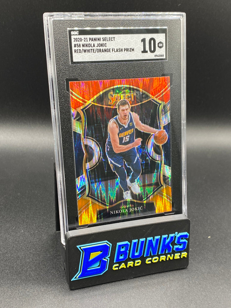 2020-21 Nikola Jokic Red/White/Orange Flash Prizm SGC 10