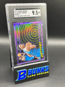 2023-24 Anthony Edwards EL. Etch Purple Flood SGC 9.5