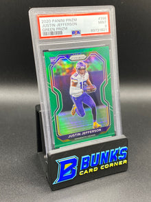 2020 Justin Jefferson Green Prizm PSA 9 (Box 32)