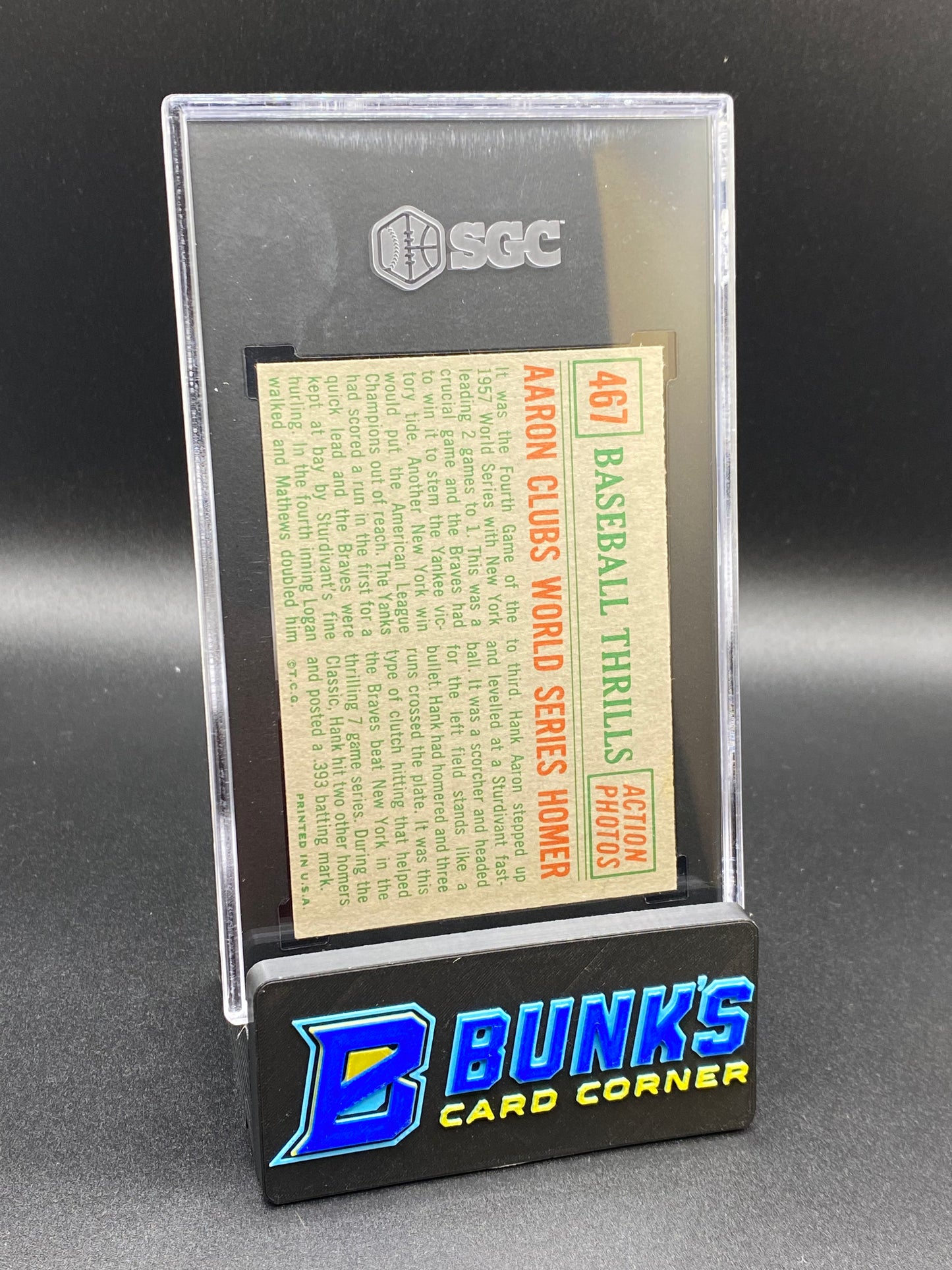 1959 Aaron Clubs Baseball Thrills HOF SGC 6.5 (Box B43)