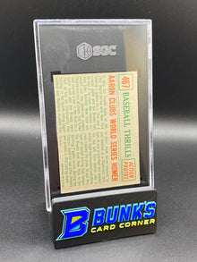 1959 Aaron Clubs Baseball Thrills HOF SGC 6.5 (Box B43)