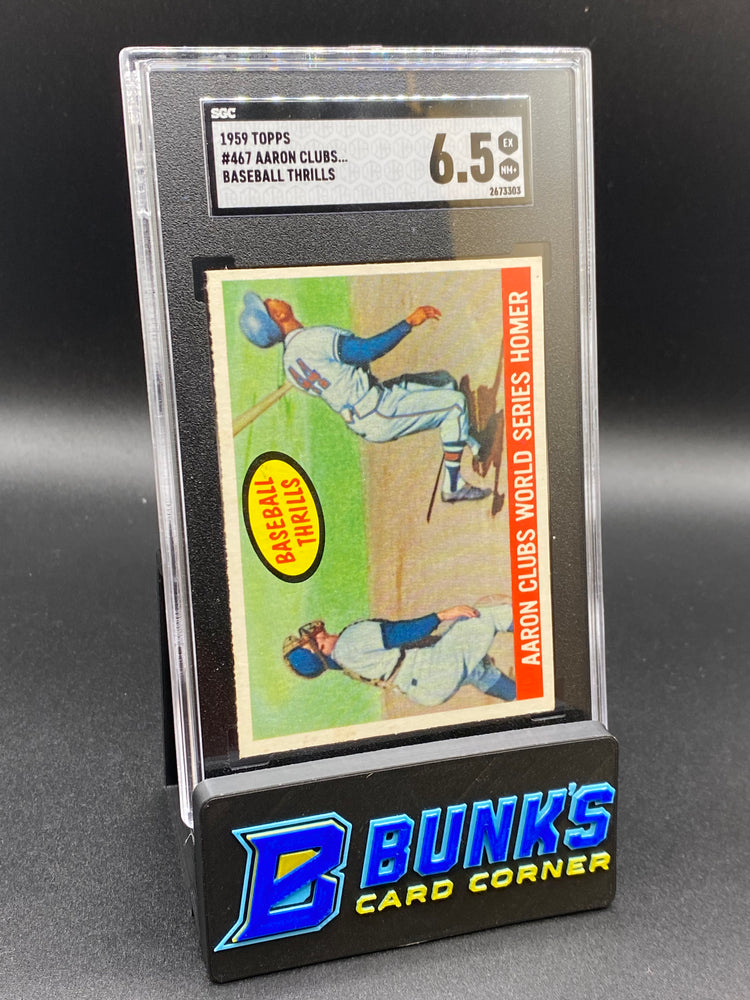 1959 Aaron Clubs Baseball Thrills HOF SGC 6.5