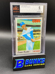 1970 Ernie Banks HOF Beckett 6 (Box B43)