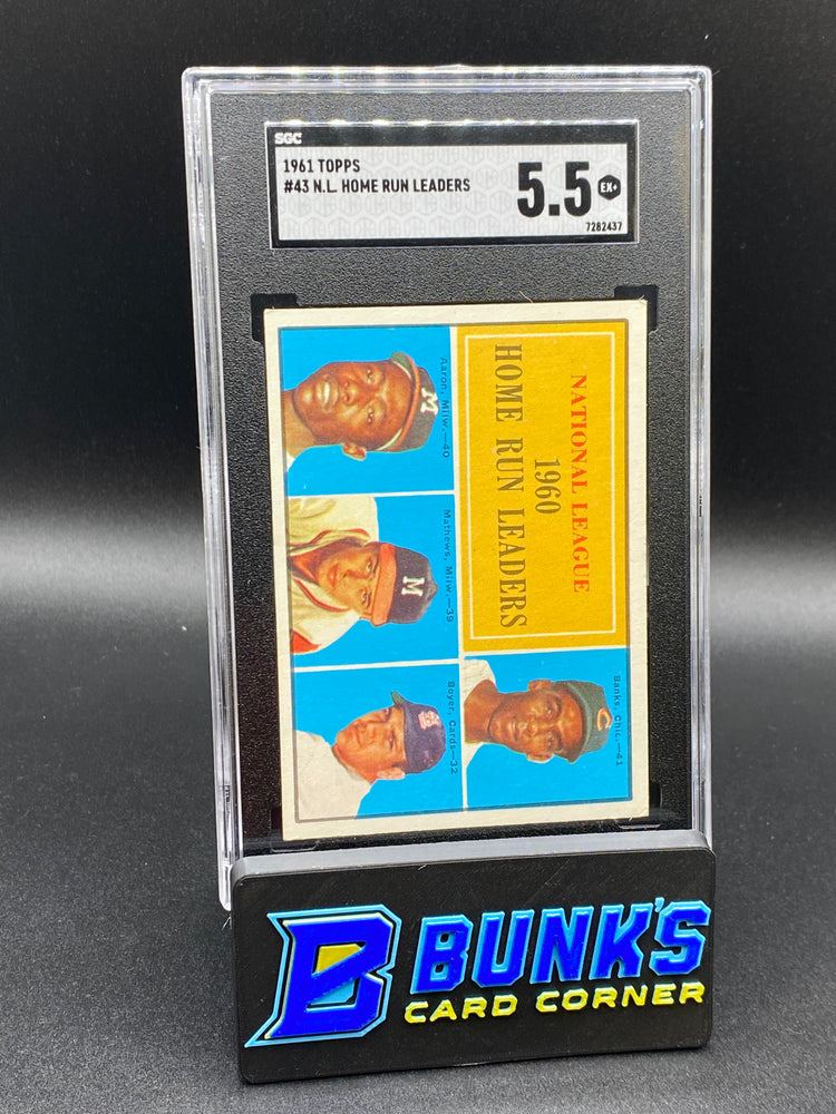 1961 N.L. Home Run Leaders SGC 5.5 HOF