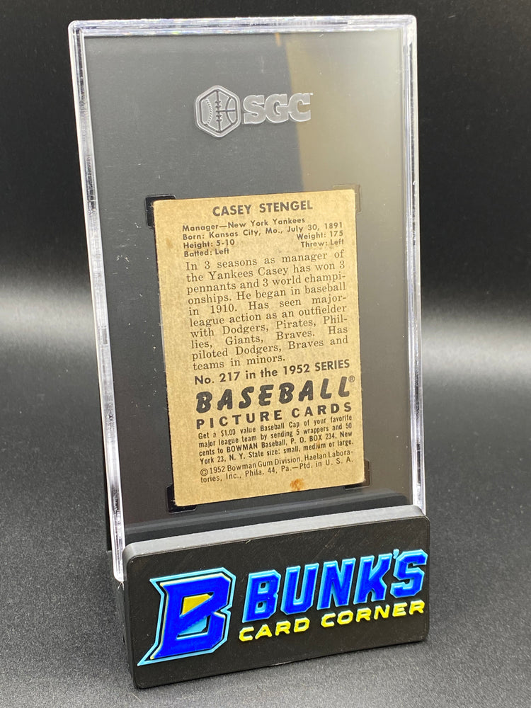 1952 Casey Stengel SGC 3