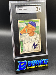 1952 Casey Stengel SGC 3 (Box B43)