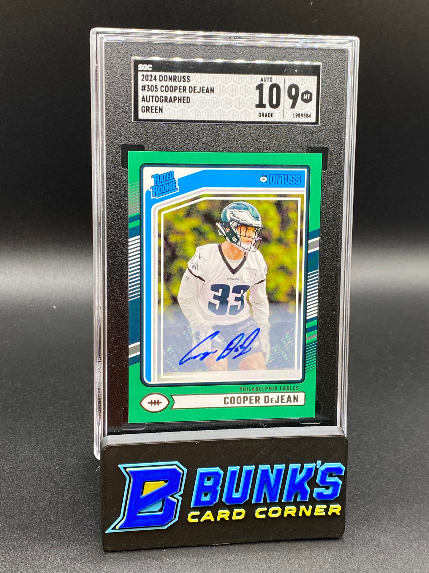 2024 Cooper Dejean Auto. Green RC SGC 10/9 (Box B44)