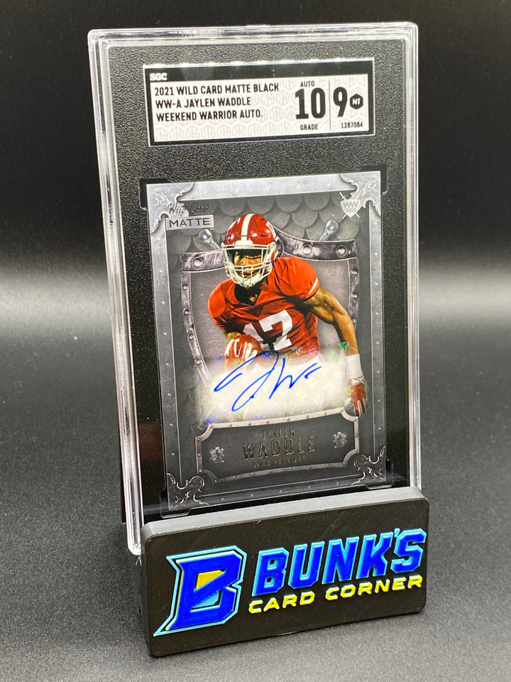 2021 Jaylen Waddle Weekend Warrior Auto. RC SGC 10/9 (Box B44)