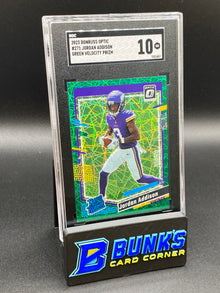 2023 Jordan Addison Green Velocity Prizm RC SGC 10 (Box B44)